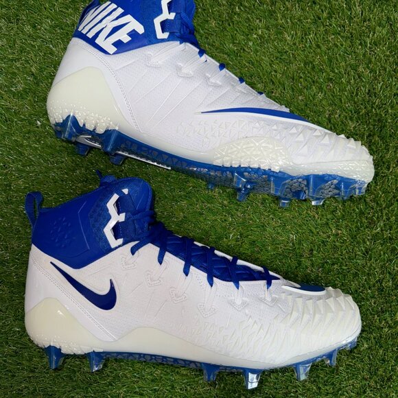 Nike Force Savage Pro Elite TD Football Cleats Blue White AJ6605-106 Size 15 NEW main image 4